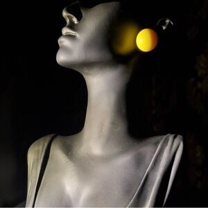 Yellow Statement Earrings